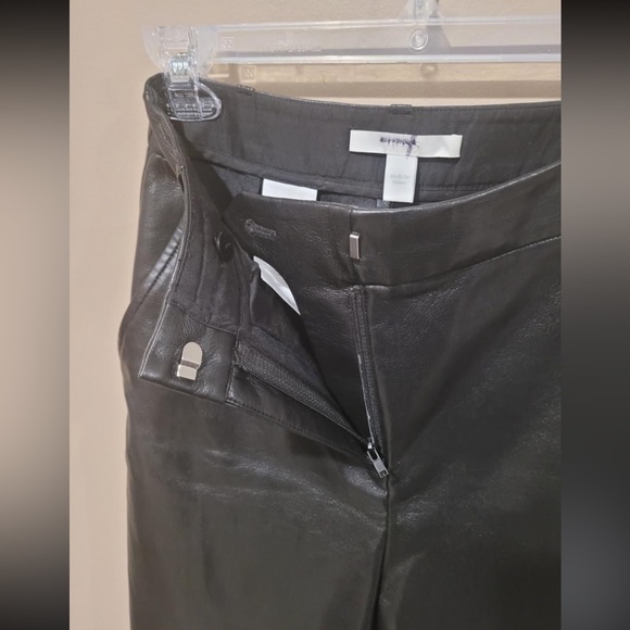 Hugo Boss faux leather pants. Black size 2 - Picture 4 of 8